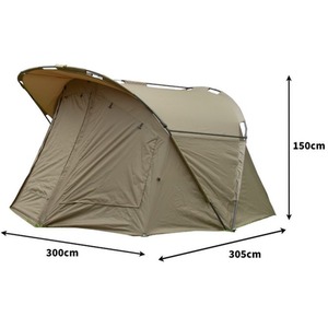 Fishing Bivvy 2 Man 300cm - Green by Monstershop