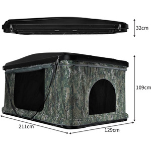 Pop Up Car Roof Tent 2-3 Person - Camouflage by Monster Shop