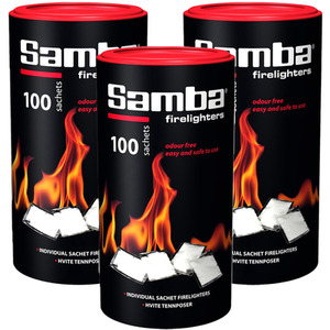 Samba Firestarter Firelighters - White / 3 by Samba