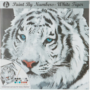 Art Studio Paint by Numbers - White Tiger by Art Studio