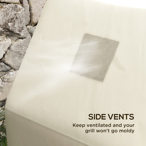 Outsunny Waterproof BBQ Cover 152 x 66 x 115cm - Beige / 152cm by Outsunny