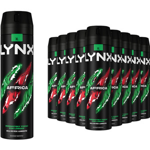 Lynx XL 48-Hour Odour Protection Body Spray Deodorant, 3 or 6 Pack, 200ml - Green / 12 by Lynx
