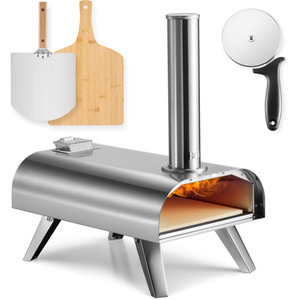 Pizza Oven Outdoor Tabletop with Accessories - Silver by VonHaus