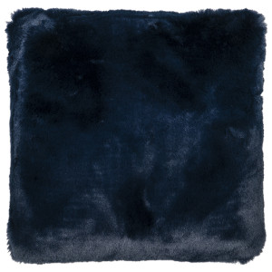 Rabbit Faux Fur Cushion - Navy / 55cm by Divante