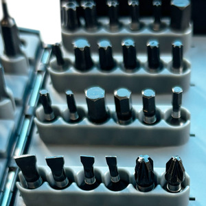 Lumberjack 52 Piece Impact Screwdriver Ratchet Bit Set Includes Carry Case - Grey by Lumberjack