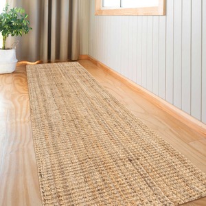Chunky Boucle Natural Jute Rustic Area Rug by The Rug House