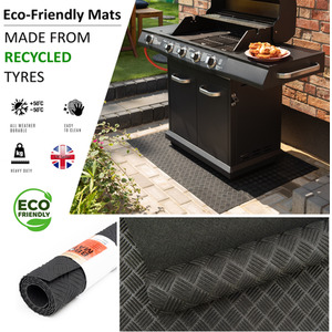 Eco Friendly BBQ Floor Protection Mat - Graphite by Nicoman