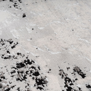 Silver Grey Modern Distressed Abstract Area Rug by The Rug House