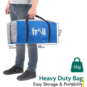 Hartland 4 Person Family Tent - Blue by Trail