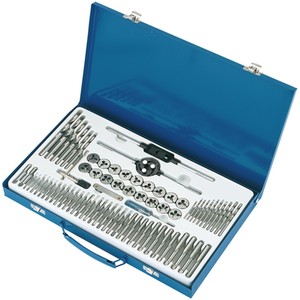 Draper 75 Piece Combination Tap and Die Set Metric and BSP - SILVER by Draper