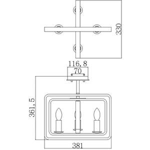 Quentin 4 Light Ceiling Pendant Chandelier Bronze, E14 - Bronze