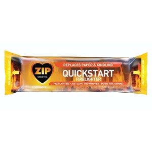 4 Quickstart Firelighter Blocks Instant Light Chimenea Firepit Firelighter 150g - Neutral by Zip