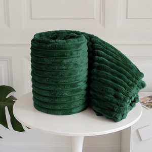 Snug Soft Chunky Ribbed Cord Plush Throw Blanket by Velosso
