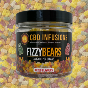 CBD Infusions - Vegan Fizzy Bears (13mg CBD each) - Neutral by Whittlestons
