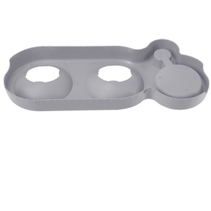 3-in-1 Tilt Pet Bowl with Automatic Water Bottle by Livingandhome