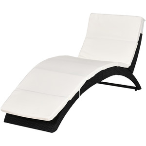 Outsunny Sun Lounger Rattan Hommock by Outsunny