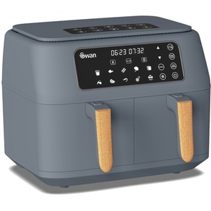 Swan Duo 8L 11 in 1 Air Fryer Nordic Grey by Swan