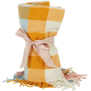 Elia Block Check Throw - Multicolour