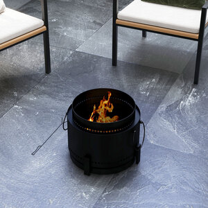 Outsunny Round Metal Smokeless Fire Pit by Outsunny