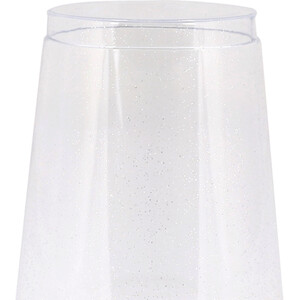 Pack of 8 Silver Sparkle Tumblers - Silver