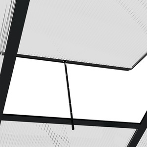 Outsunny Polycarbonate Walk-In Aluminium Garden Greenhouse - Grey, Clear / 6x10ft by Outsunny