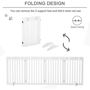 PawHut Dog Guard for Cars with Adjustable Width 93-150cm - White by PawHut