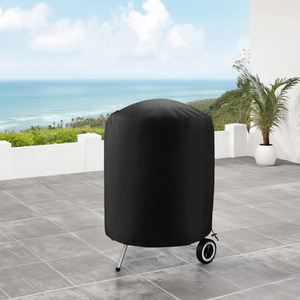 Waterproof Grill Cover for Outdoor Patios - Black / Small by Garden Sanctuary