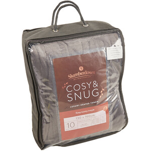 Slumberdown Heated Throw - Beige by Slumberdown