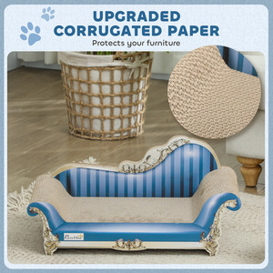 PawHut 2 in1 Cat Scratching Board - Blue by PawHut