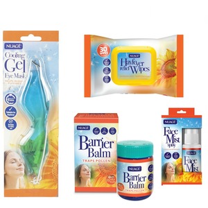Hayfever Relief Set Wipes Mist Eye Mask And Barrier Balm - Natural by Nuage