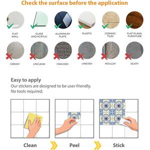 Walplus Wall Tiles Stickers by WALPLUS