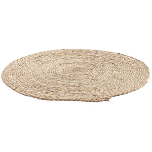 Cattail Grass Round Cat Scratcher Pad - Brown / 60cm by Livingandhome