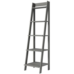 Scandian Grey Ladder Bookcase - Distressed Grey Wax by Mercers Furniture