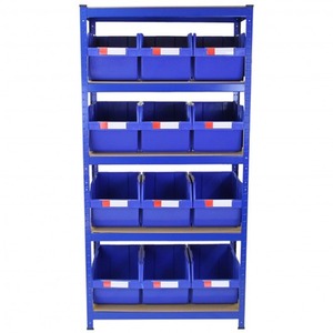 T RAX Blue 90cm with 12x Storage Quick Pick Bins - Blue by Monster Racking