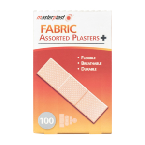 Pack of 100 Fabric Masterplast Assorted Plasters by masterplast