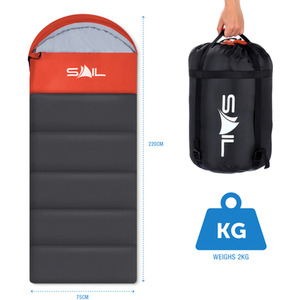 One' 400gsm Sleeping Bag - Orange by SAIL