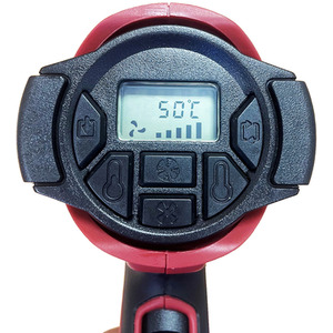 Lumberjack Heavy Duty Digital Heat Gun 2000W with Over Heating Protection - Red by Lumberjack