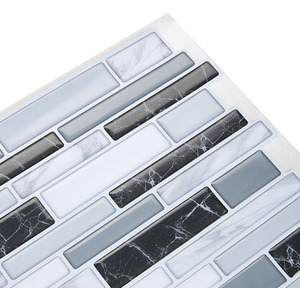 10Pcs Marble Effect Tile Stickers by Livingandhome