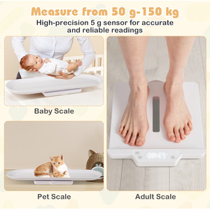 Smart Baby Scale - White by Costway