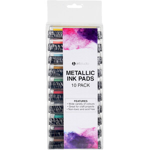 Pack of 10 Ink Pads - Metallic by artstudio