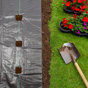 Weed Membrane Peg Plates - 7cm - Pack of 20 - Black by Harbour Housewares