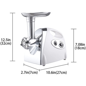 2 in 1 Electric Meat Grinder and Sausage Stuffer - White by Livingandhome