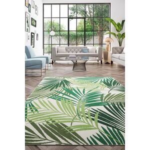 Green Tropical Indoor Outdoor Rug - Ota by The Rug Wholesaler