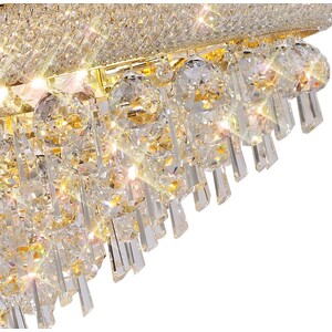 Alexandra Ceiling Pendant Chandelier 18 Light French Gold, Crystal - Gold