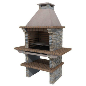 Dark Stone Mediterrani Masonry BBQ Grill - Grey by Callow