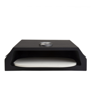 BBQ Pizza Box With Thermometer - Black by Charles Bentley