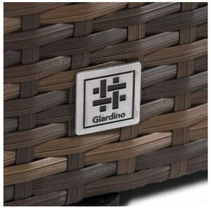 Arizona Round Rattan Patio Dining Set - Brown / 9 by Giardino