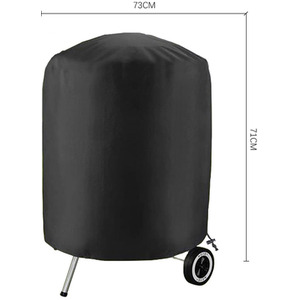 Waterproof Grill Cover for Outdoor Patios - Black / Small by Garden Sanctuary