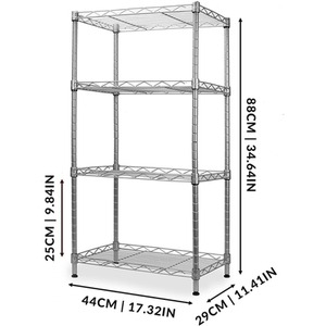 4 Tier Shelving Unit - Steel by Maison & White