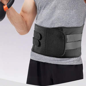 Black Green Adjustable Lumbar Support Belt by Livingandhome